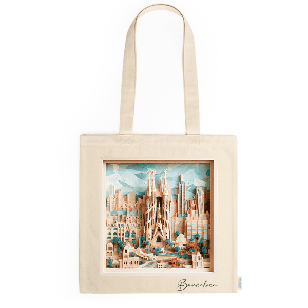 Tote bag diseño Sagrada Familia cuadro